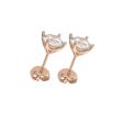 Alchemy Studs - Moissanite in 9ct Gold For Sale