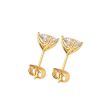 Alchemy Studs - Moissanite in 9ct Gold For Sale