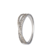 9ct White Gold Cross Over Channel Diamond Ring (0.47ct) Online Hot Sale