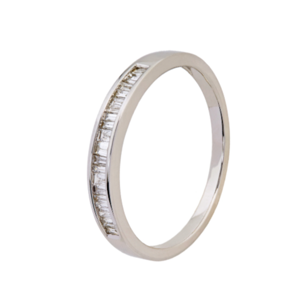 9kt White Gold Baguette Diamond Eternity Ring - 0.20ct Online Sale