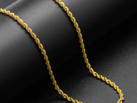 9ct Gold Hollow Rope Gold Chain on Sale