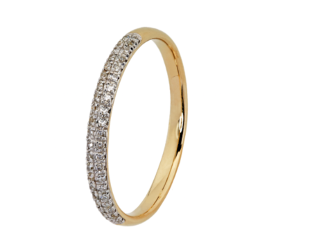 9ct Pave Diamond Ring 0.15ct Discount