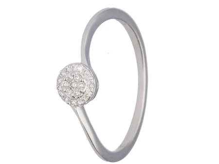 9ct Natural Diamond Ring in Cluster Design Online Hot Sale