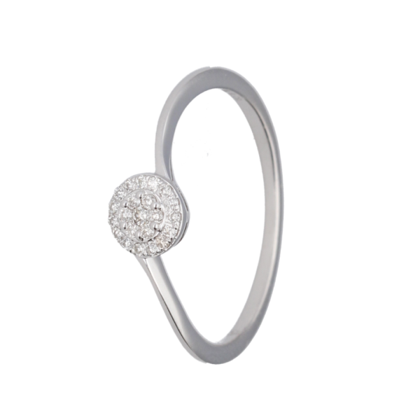 9ct Natural Diamond Ring in Cluster Design Online Hot Sale