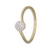 9ct Natural Diamond Ring in Cluster Design Online Hot Sale