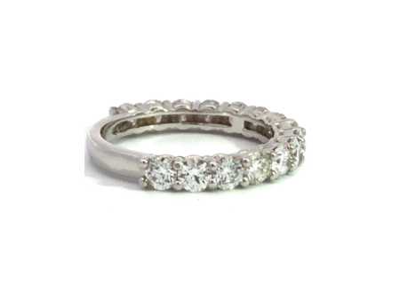 3 4 Eternity Ring in White Gold Fashion