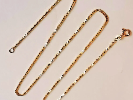 9ct Box Chain Diamond Cut Online