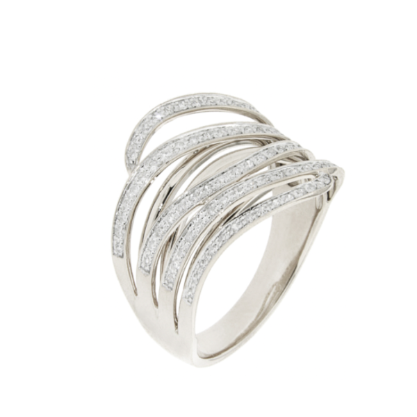 9ct White Gold Diamond Dress Ring Sale